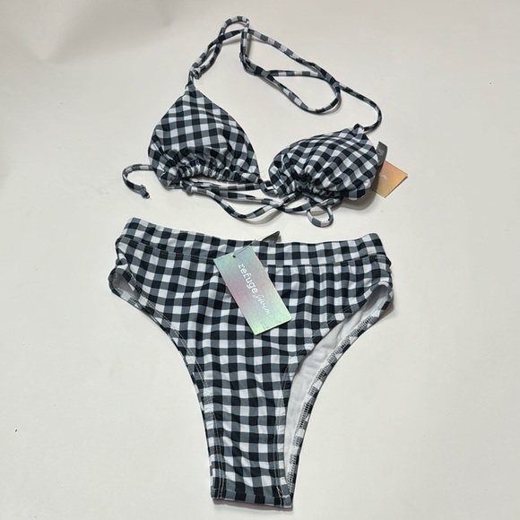 Refuge high waisted   Checkered Bikini set - Picture 1 of 5